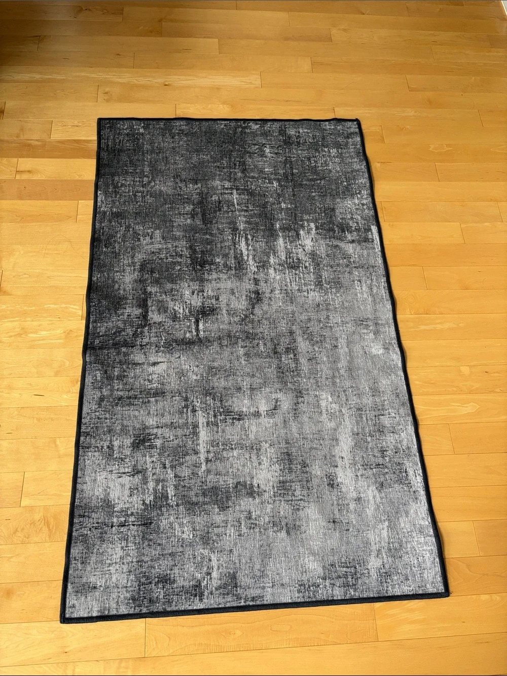 Ruggable Impasto Greyscale Flatwoven Rug 3x5